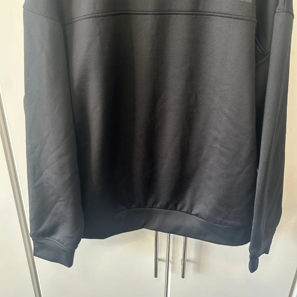The North Face Mens Quarter Zip Pullover Jacket Black Mock Neck Large NF0A7V5V